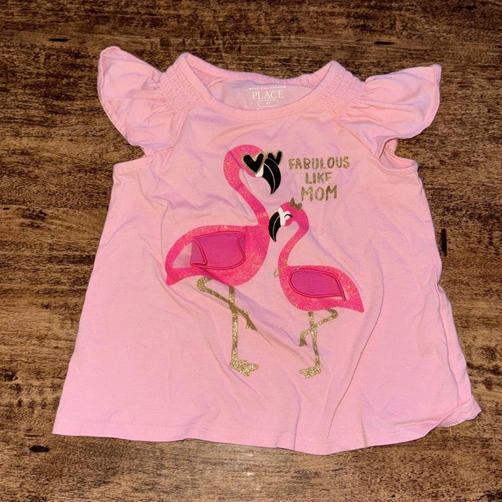 Flamingo 🦩 graphic tee size 4t - Picture 1 of 2